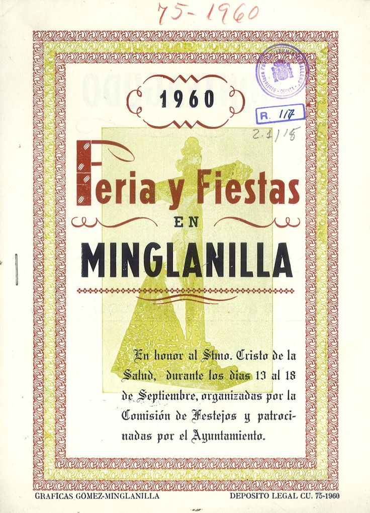 Fiestas patronales en honor del Santísimo Cristo de la Salud 1960 Minglanilla